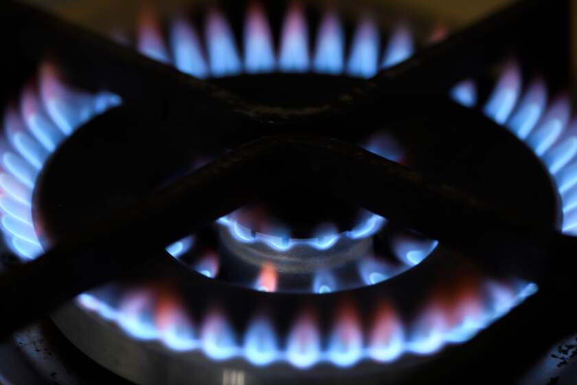 A picture taken on February 3, 2020 shows the flame of a gas stove in Dortmund, Germany. (Photo by INA FASSBENDER / AFP) (Photo by INA FASSBENDER/AFP via Getty Images)