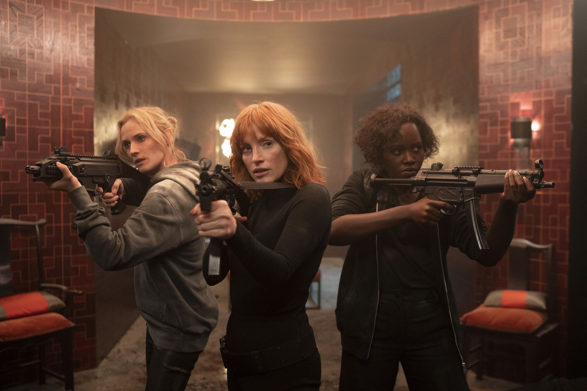Diane Kruger, Jessica Chastain and Lupita Nyong’o in “The 355”
