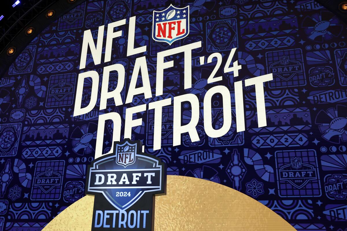 The NFL draft stage is all set in Detroit. 