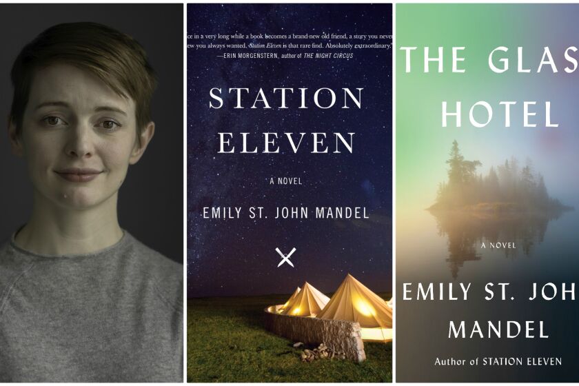 Emily St. John Mandel and her novels," Station Eleven" and "The Glass Hotel."
