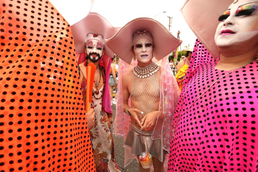 WEST HOLLWYOOD , CA - JUNE 4, 2023 - The Sister of Perpetual Indulgence Los Angeles participate in the WeHo Pride Parade in West Hollywood on June 4, 2023. (Genaro Molina / Los Angeles Times)