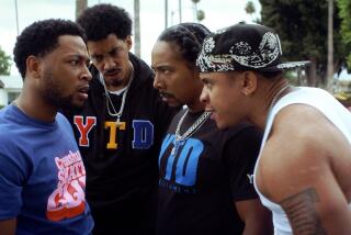 Jacob Latimore, from left, Melvin Gregg, Allen Maldonado and Rotimi in the movie "House Party."