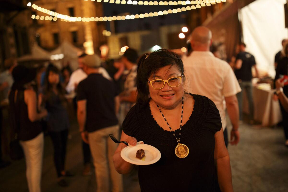 Jazz Singsanong of Jitlada attends the L.A. Times' The Taste on Friday on the Paramount Studios backlot.