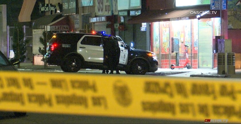 Koreatown was the site of a crash in which a man's leg was severed.