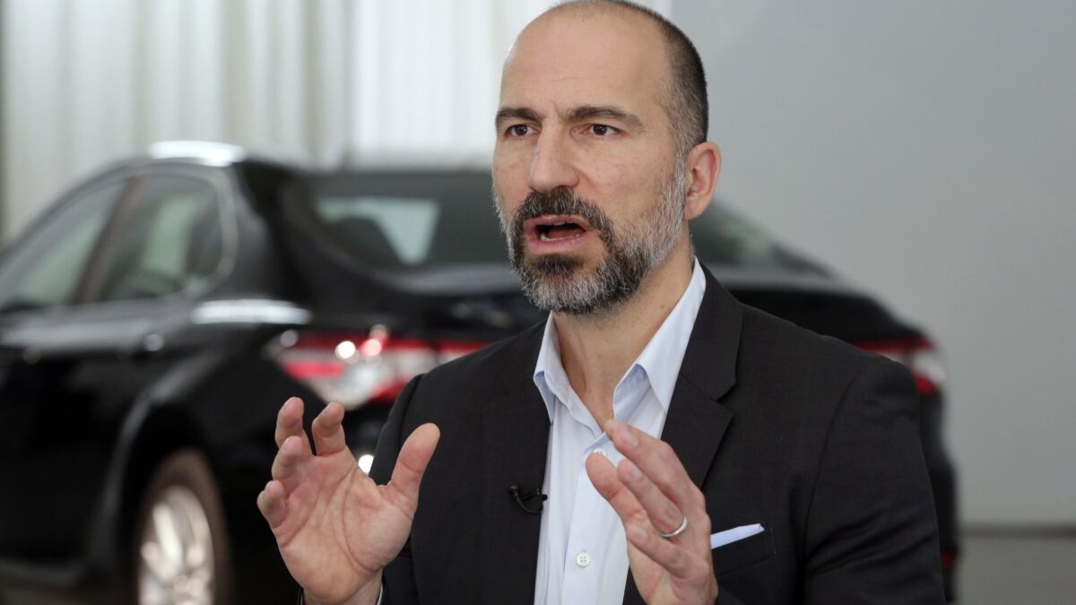 Uber CEO Dara Khosrowshahi said layoffs in engineering and product will help the company "get our edge back."