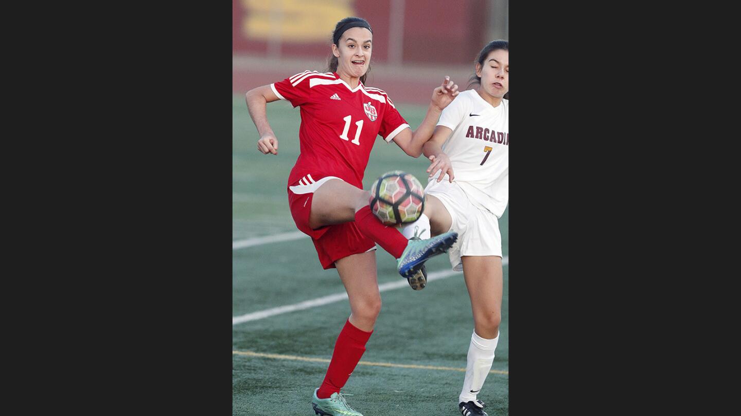 Photo Gallery: Burroughs vs. Arcadia girls' soccer