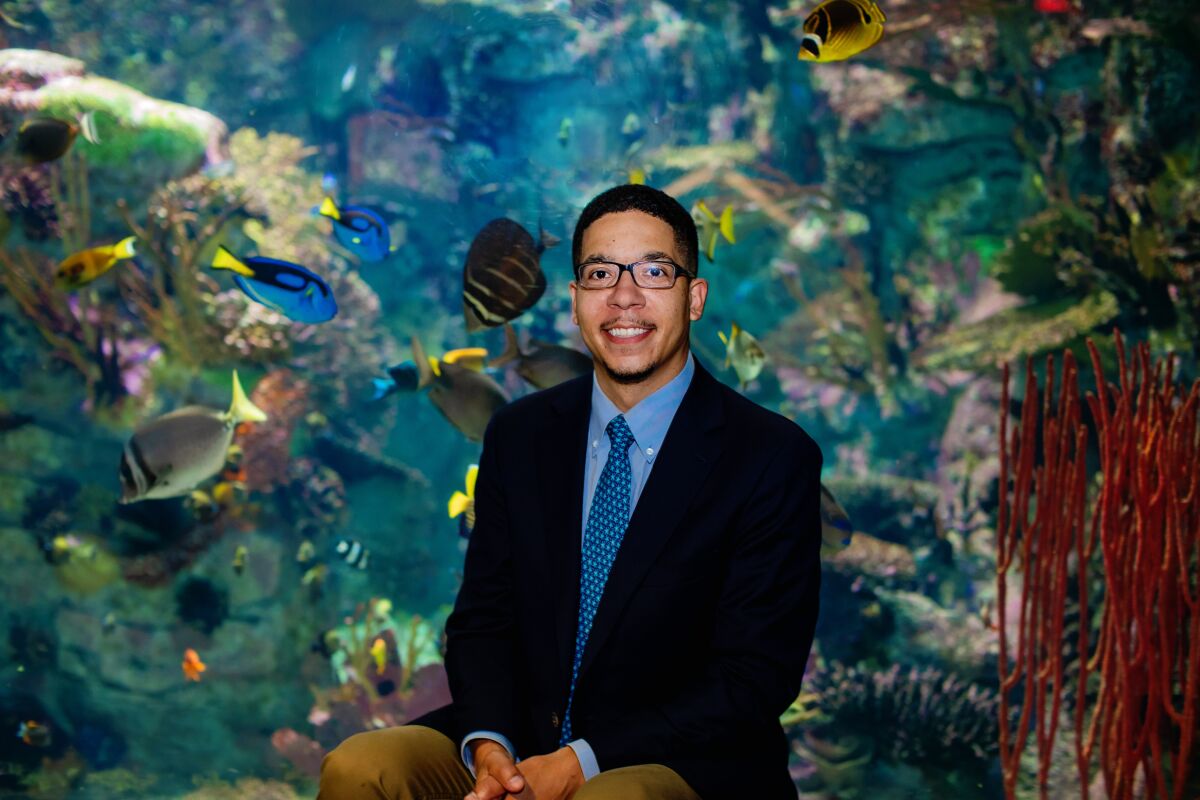 Charles Hopper became Birch Aquarium's chief operating officer in March.