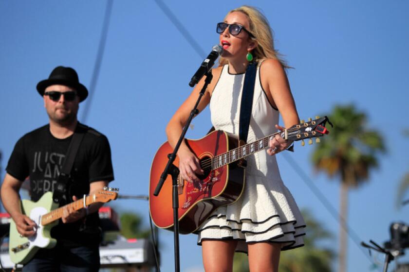 Ashley Monroe performs Saturday afternoon at the Stagecoach Country Music Festival in Indio.