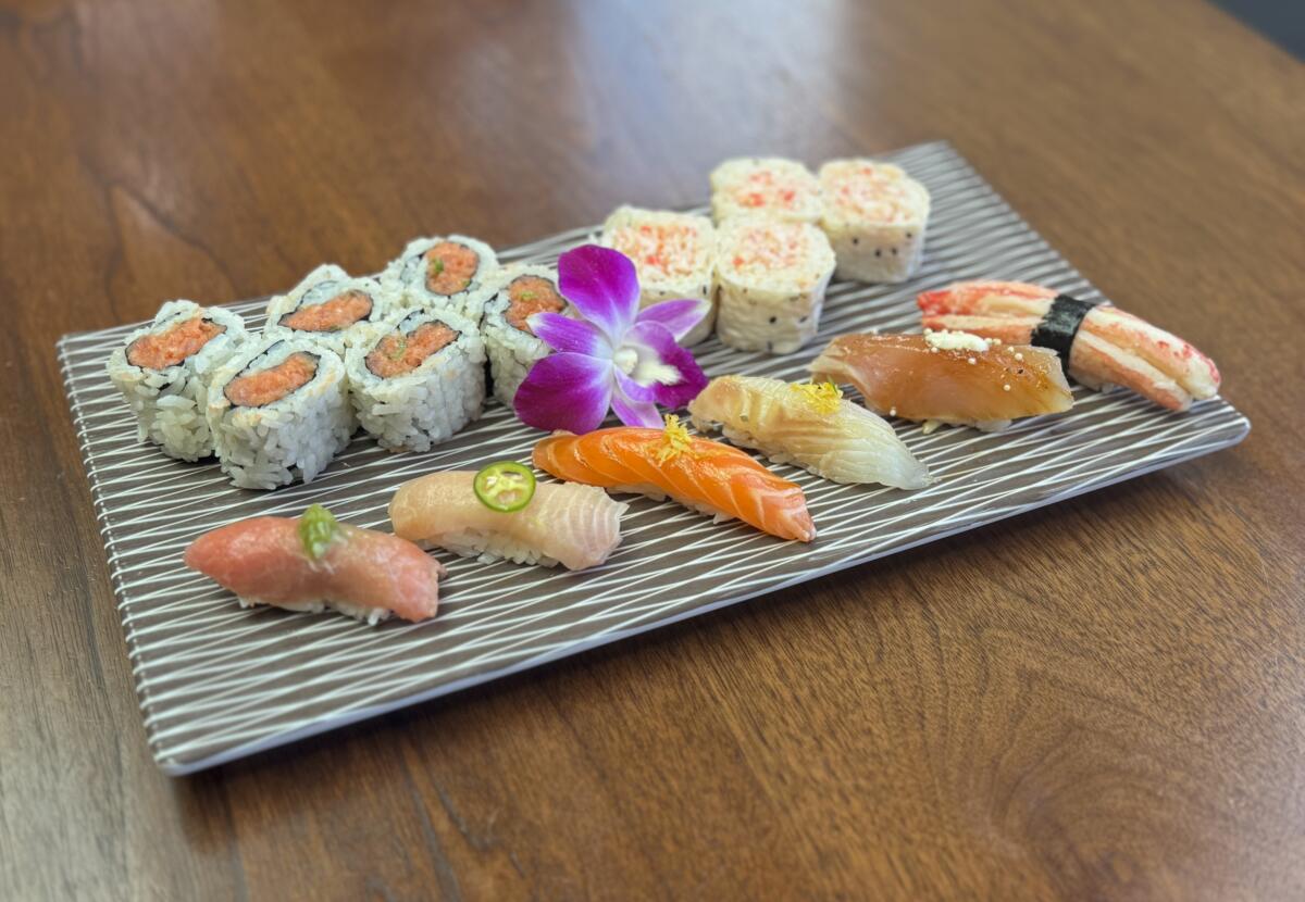 A plate of sushi. Sushi Roku operators say sushi has changed since the restaurant opened nine years ago.