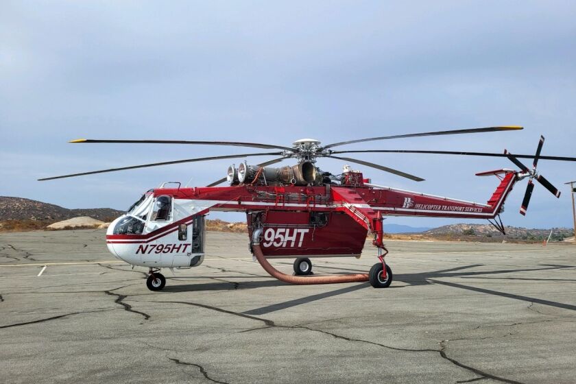 Cal Fire is leasing a firefighting helicopter that will be based in Ramona, officials said.