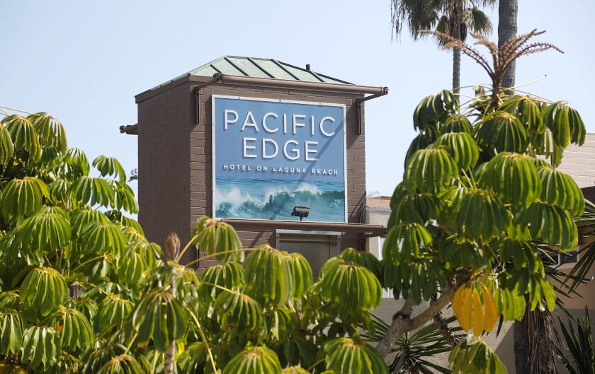 The main body of the Pacific Edge Hotel.
