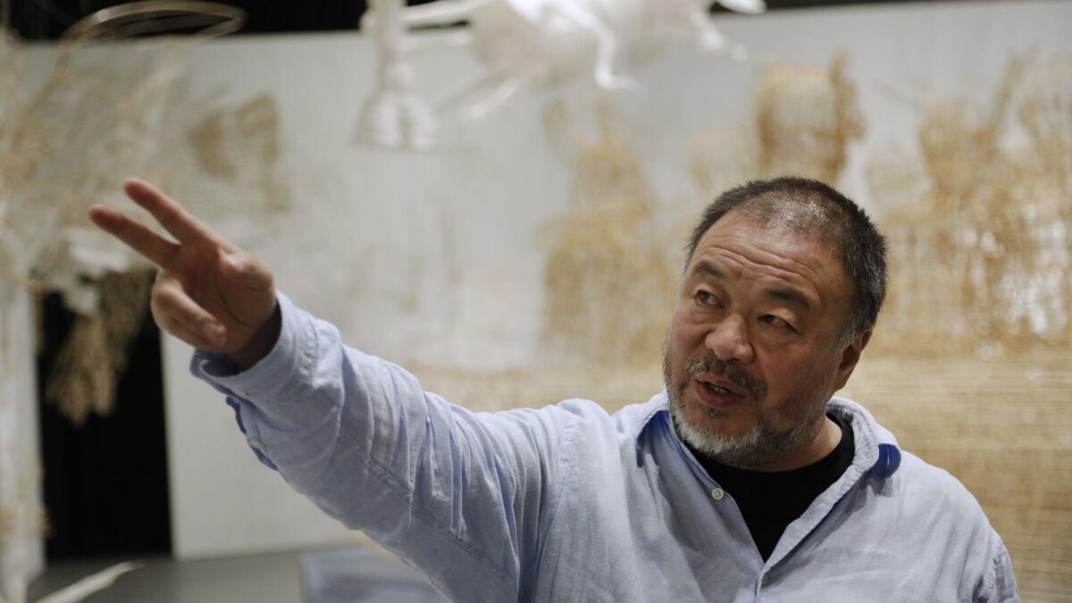 Ai Weiwei discusses his work at the Marciano Art Foundation.