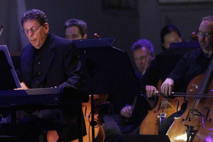 Composer Philip Glass, left, will be in the spotlight in the 2013-14 season at CAP UCLA.