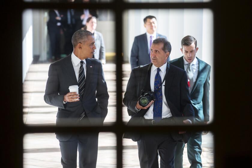 President Barack Obama with Chief White House Photographer Pete Souza, Feb. 18, 2016, from the documentary "The Way I See It."