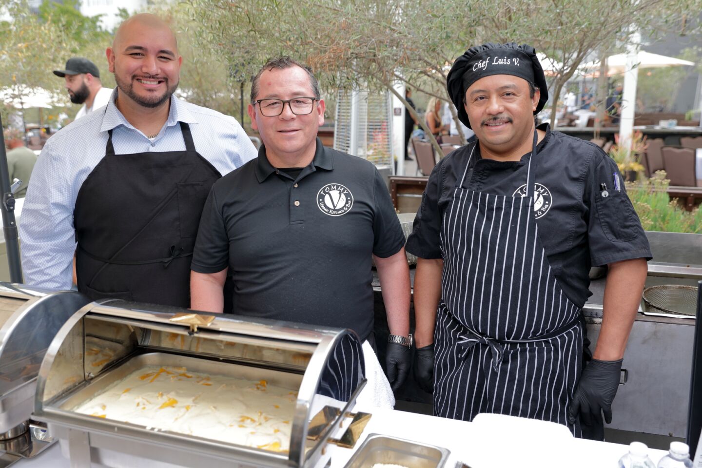 Aaron, Francisco, and Chef Luis from Tommy's Urban Kitchen & Bar