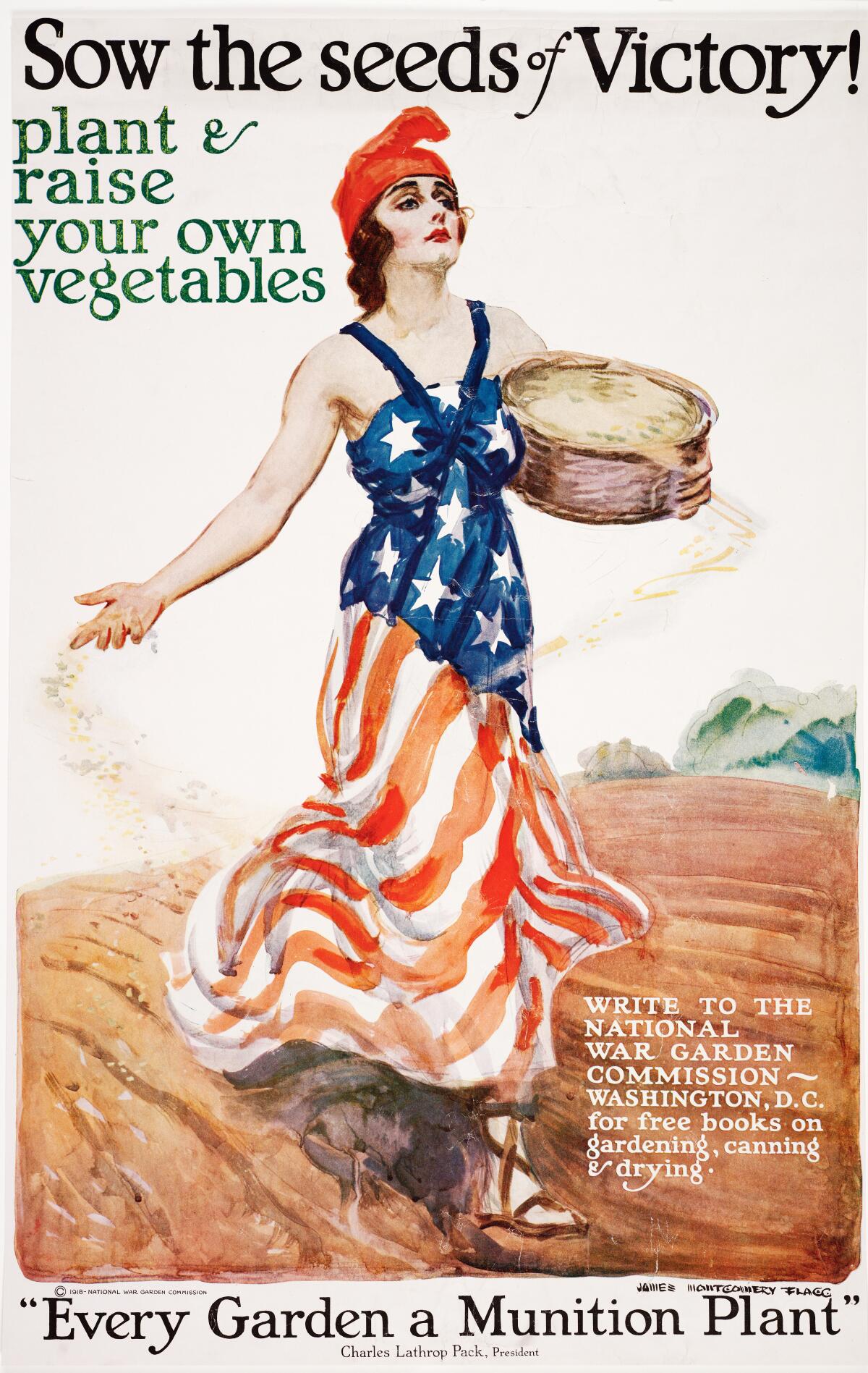 President Woodrow Wilson declared that "Food will win the war," during World War I, and patriotic Americans did their part by planting gardens at home.