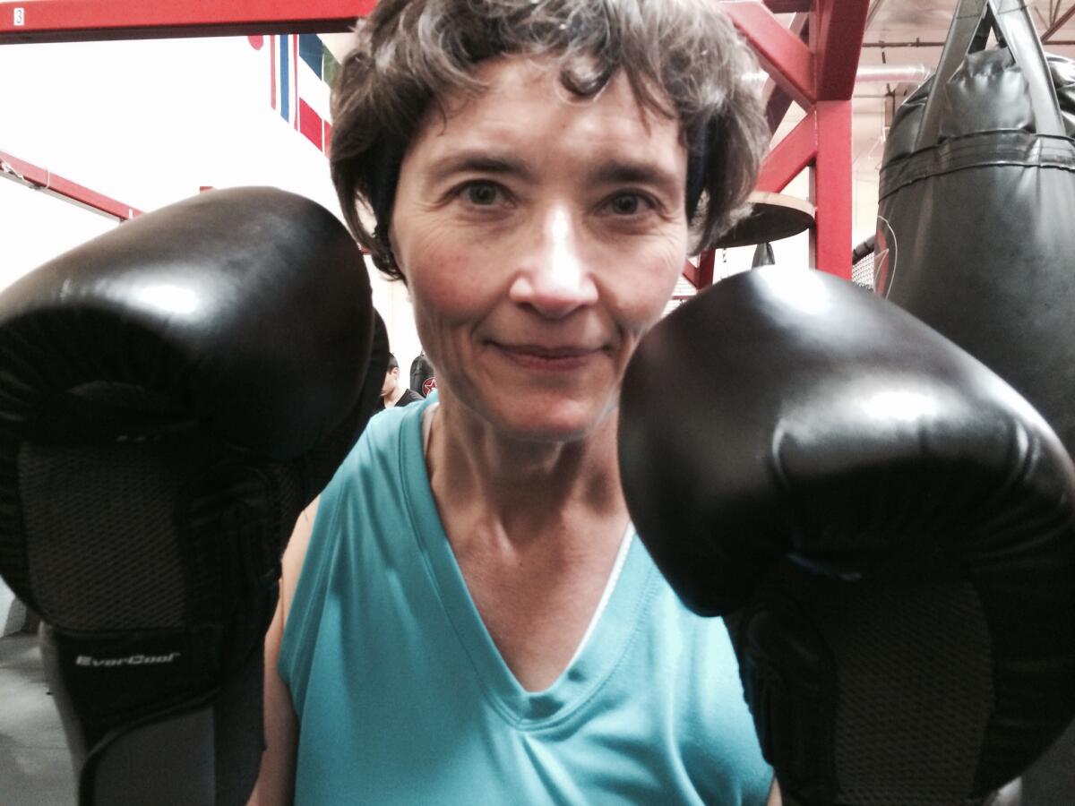 Minister Ann Schranz has found an outlet in boxing that has helped her physically and spiritually.