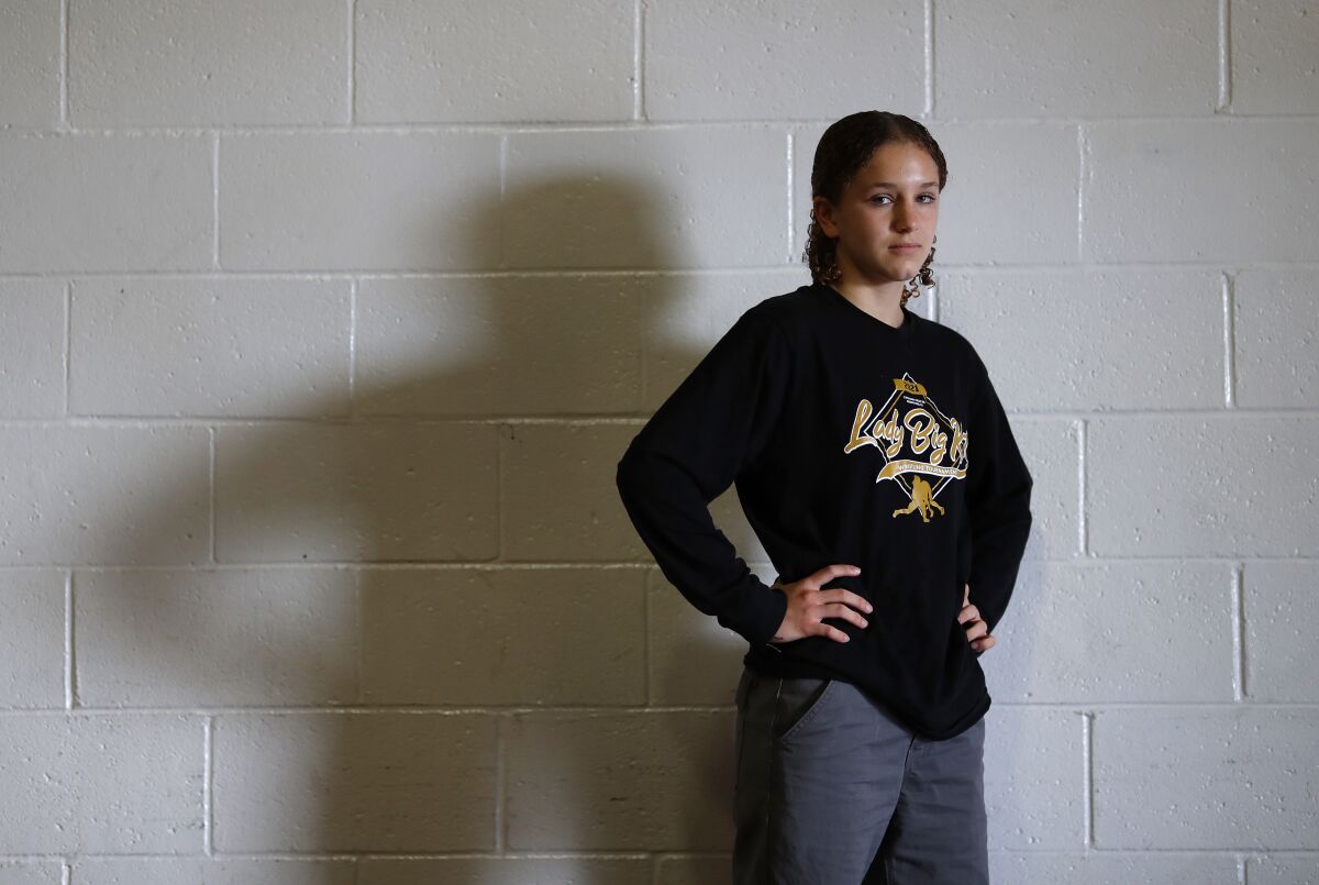 Mira Mesa High's Birta McCaskill found her sport in wrestling and  now she's undefeated this season.