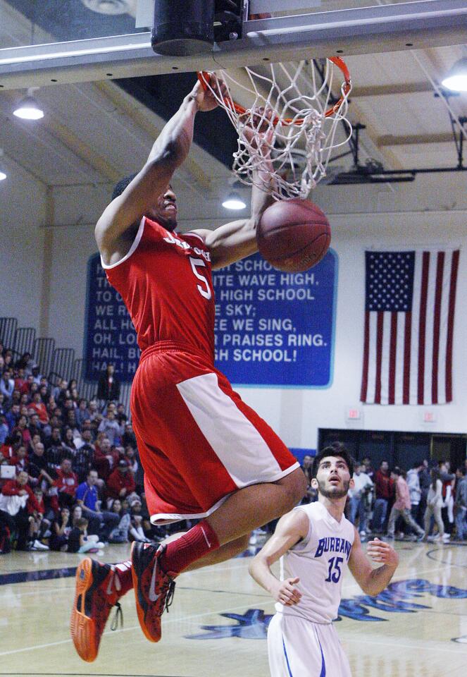 Photo Gallery: Burbank vs. Burroughs rival Pacific League boys basketball