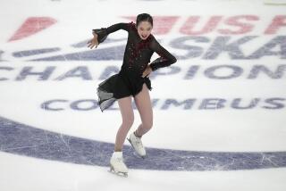 Josephine Lee competes during the women's free skate at the U.S. Figure Skating Championships on Jan. 26.
