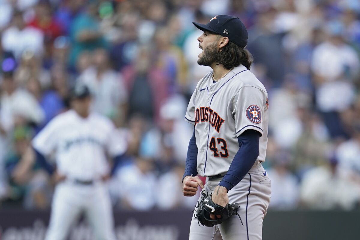 Lance McCullers Jr. Cut Elbow on Bottle in Astros Celebration