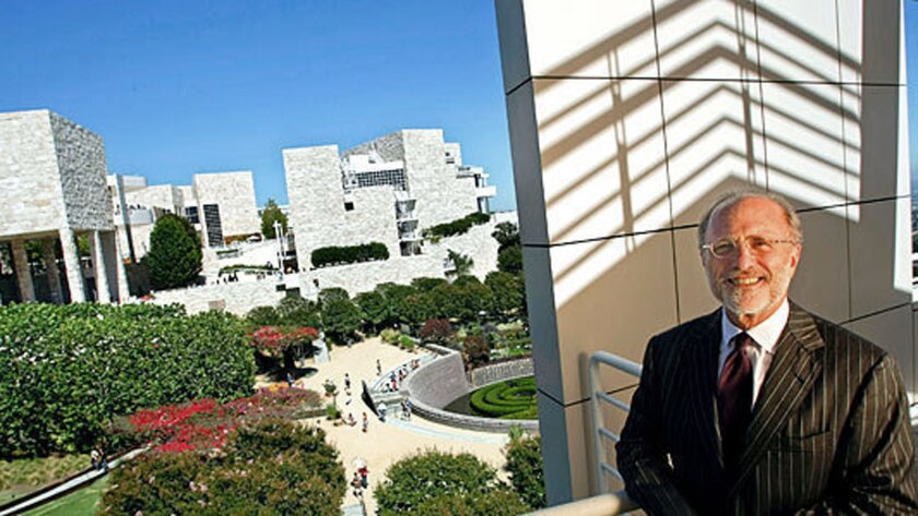 James Cuno, president of the J. Paul Getty Trust, at the Getty Center in Brentwood. A new article by Cuno in Foreign Affairs magazine says that ancient art belongs to all civilization and should remain in museums despite claims for its return by modern governments of ancient lands.