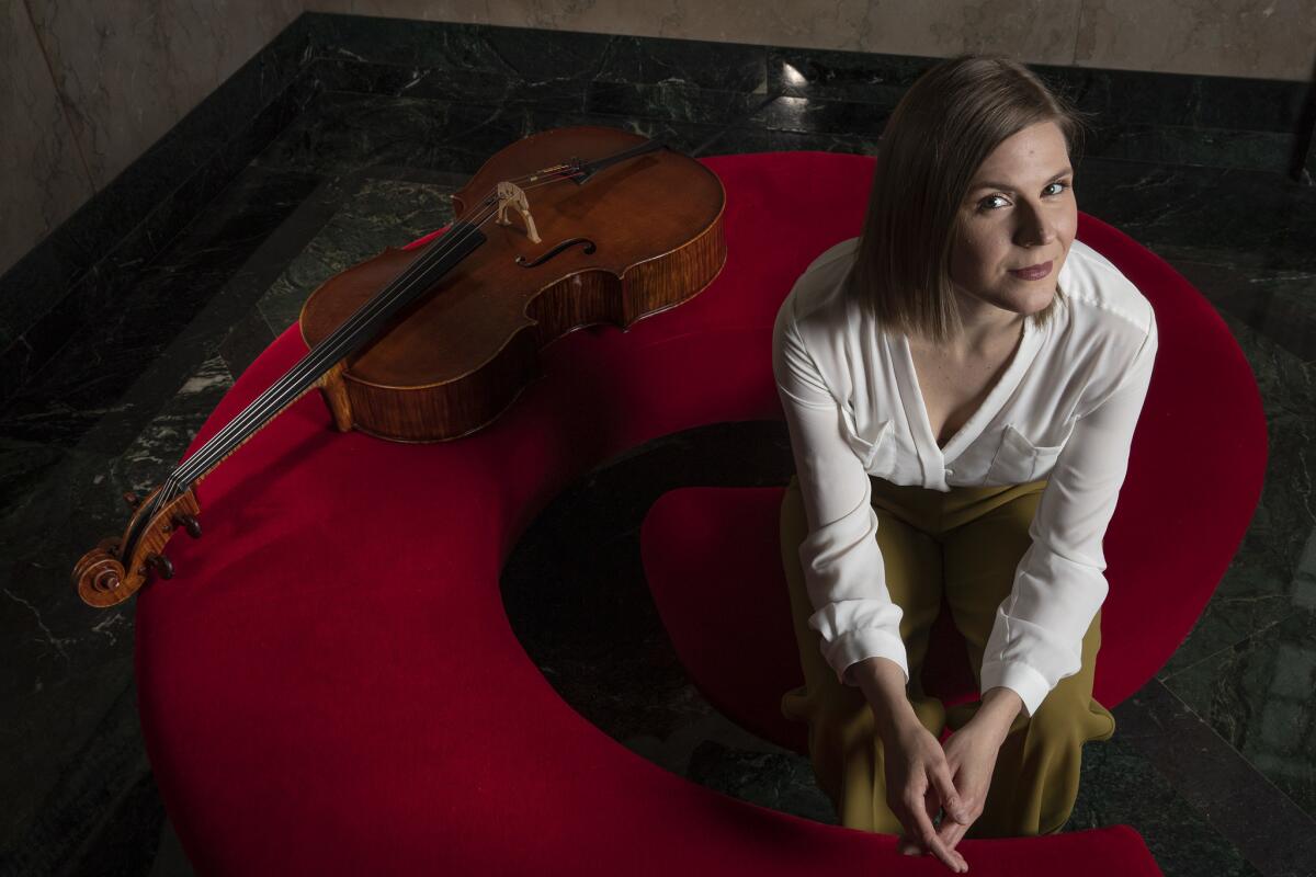 Cellist Amanda Gookin, creator of Forward Music Project, will perform at the Wallis in Beverly Hills.