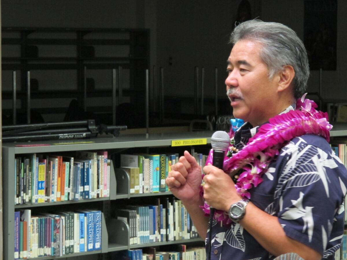 Democrat David Ige has won Hawaii's governorship in a three-way race.