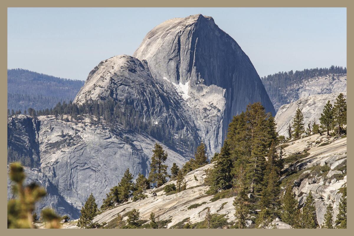 A photo of Half Dome in Yosemite.