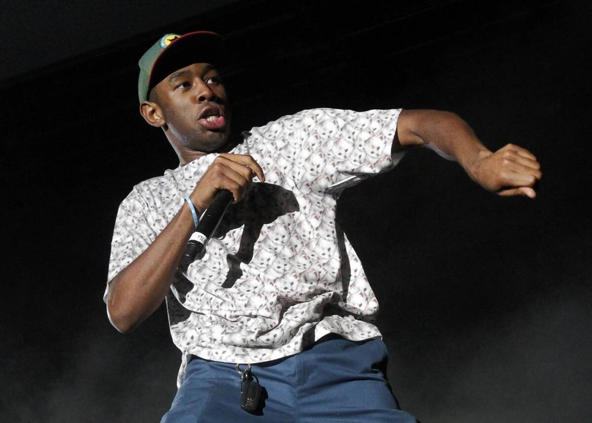 Tyler, the Creator performs at the Odd Future Carnival.