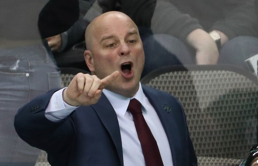 Former Dallas Stars coach Jim Montgomery