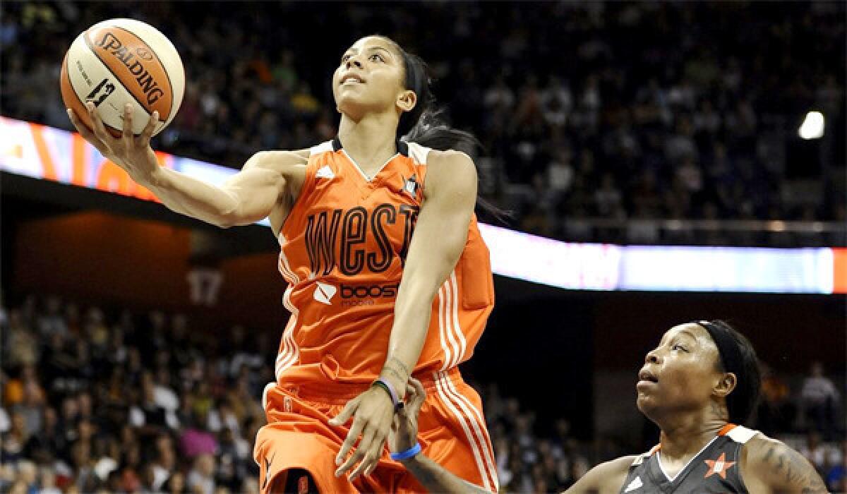 Candace Parker is averaging 18.1 points and 9.2 rebounds per game for the Sparks this season.