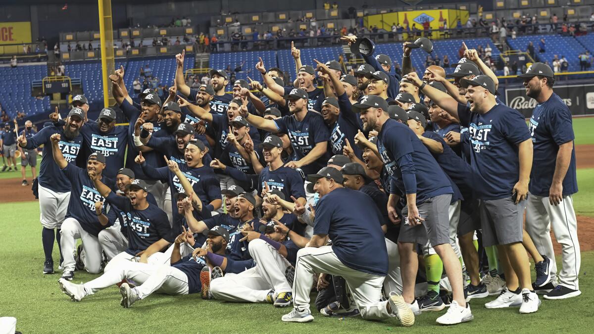 Rays clinch 2nd straight AL East title, beat Marlins 7-3