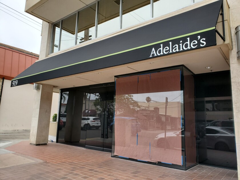 An awning has gone up at 919 Silverado St., signaling that Adelaide's flower shop will be moving there.