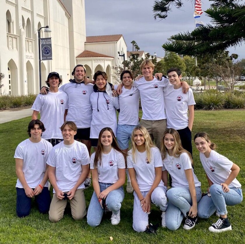 The Teen Cancer Crushers at Newport Harbor High School