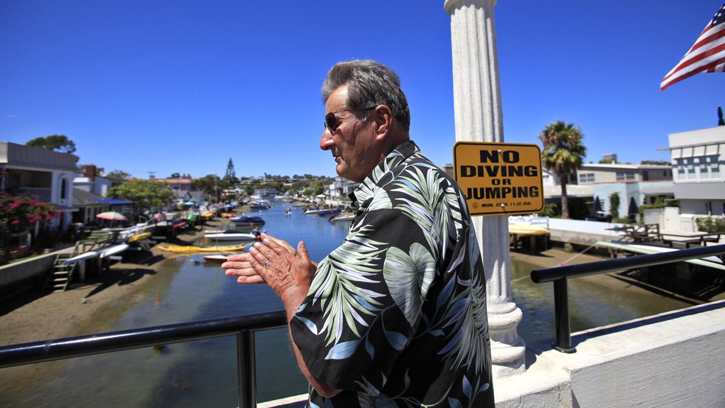 Mayor Pro Tem Ed Selich discusses the problem of the Grand Canal and eelgrass.