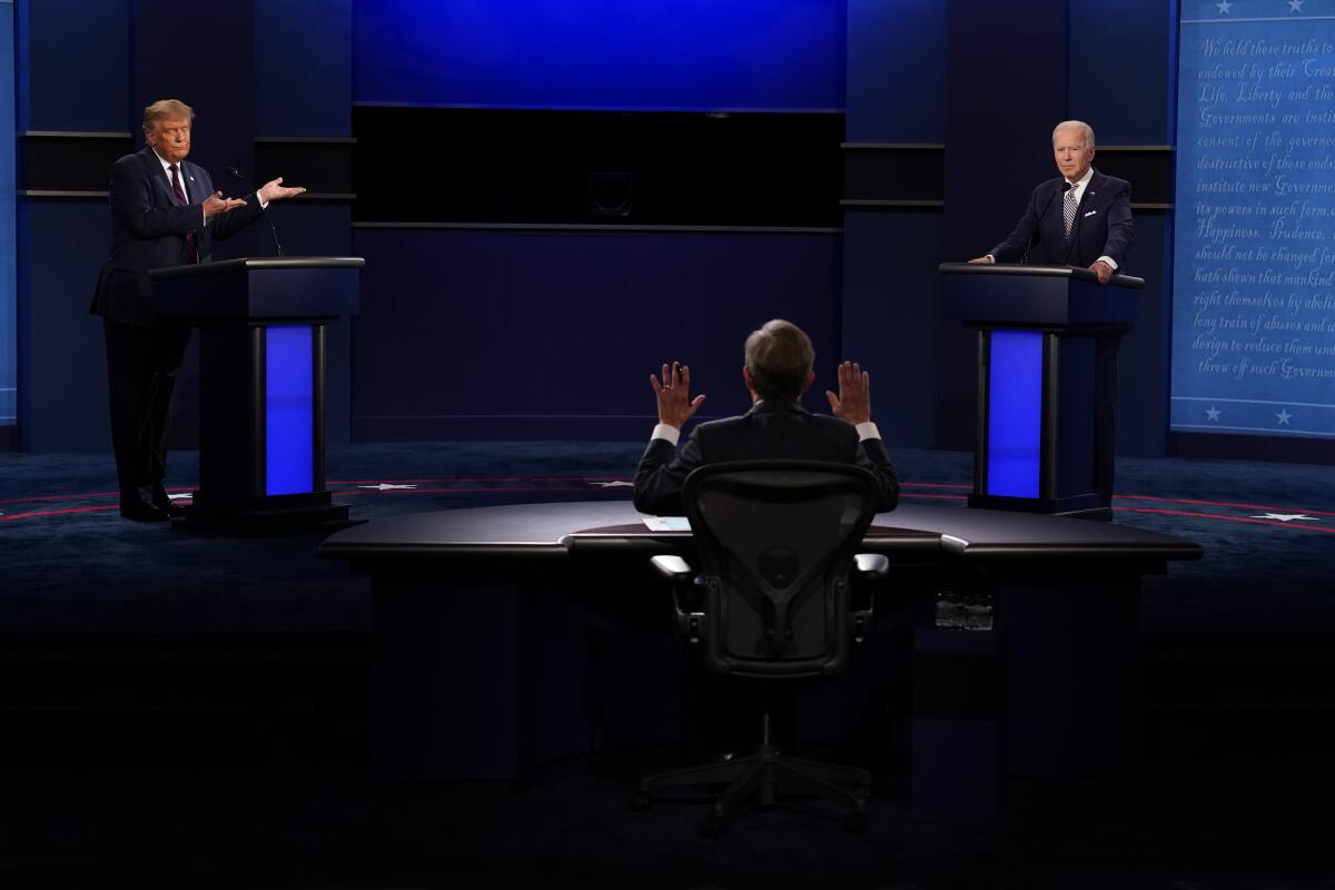 The first presidential debate between President Trump and former Vice President Joe Biden.