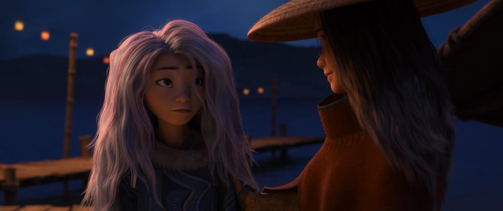 Sisu and Raya in "Raya and the Last Dragon." 