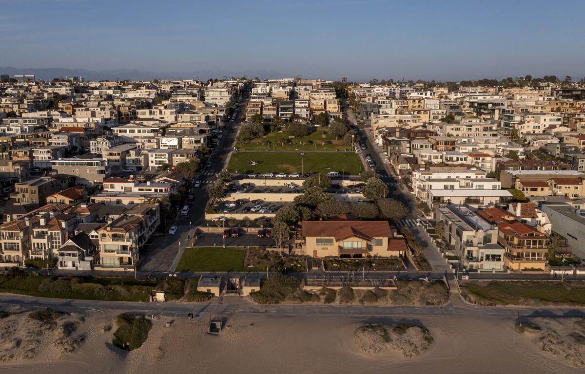 Aerial view of Bruce's Beach