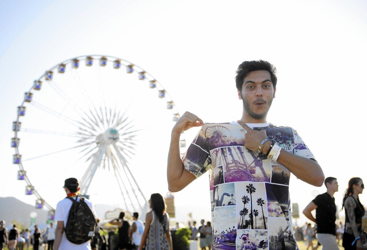 Abdullah Al-Rifaie, an 18-year-old from Iraq and a Guns N’ Roses fan, attends his first Coachella.