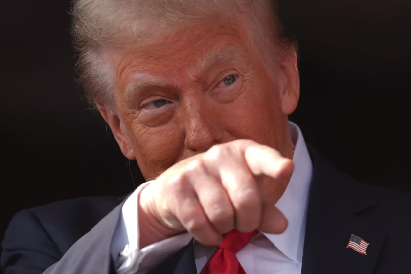 El candidato presidencial republicano Donald Trump