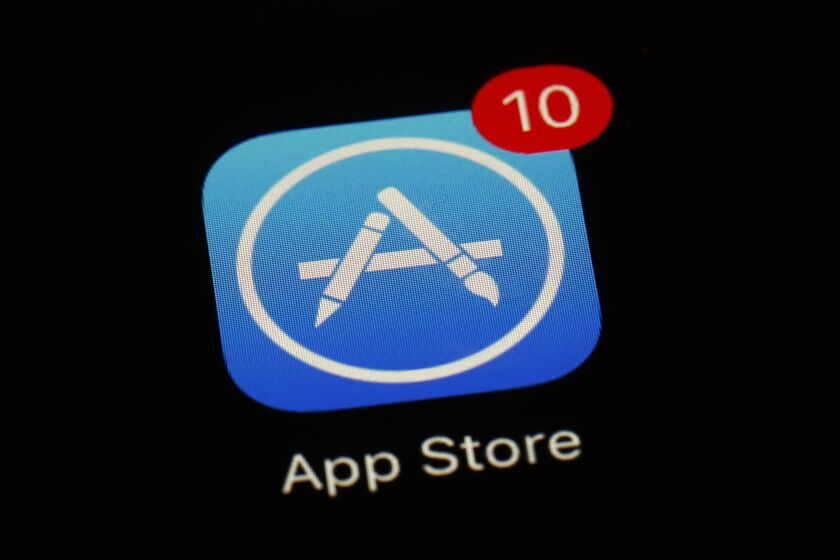 FILE - This March 19, 2018, file photo shows Apple's App Store app in Baltimore. Apple has dropped the hugely popular “Fortnite" game from its App Store after the game's developer introduced a direct payment plan that bypasses Apple's platform. Its developer, Epic Games, said in a blog post Thursday, Aug. 13, 2020, that it was introducing Epic Direct payments, a direct payment plan for Apple's iOS and Google Play. (AP Photo/Patrick Semansky, File)