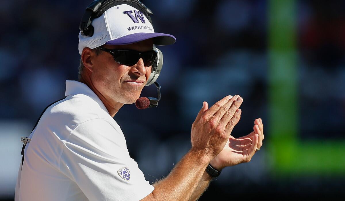 Chris Petersen will face his old team, Boise State, for the first time in 2015.