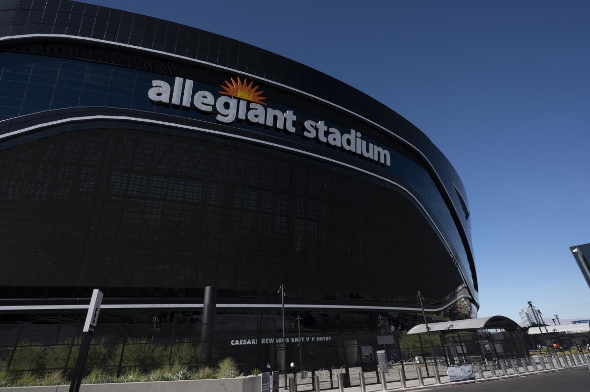 FILE - Exterior view of the Allegiant  