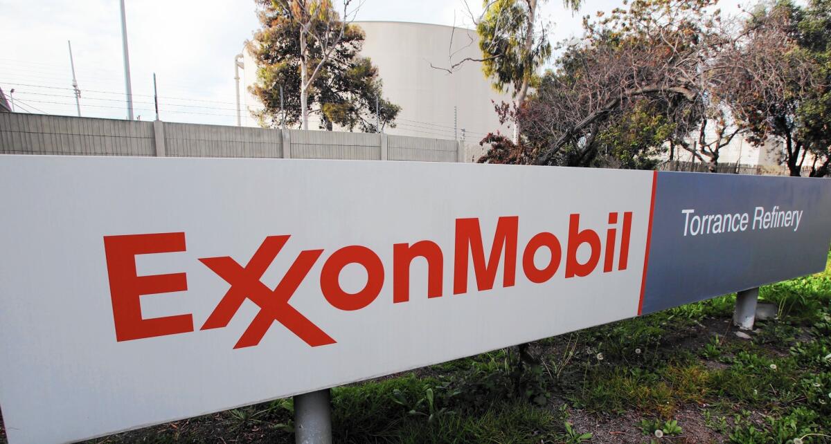 Damage to Exxon Mobil's refinery in Torrance due to the crane collapse is not known.