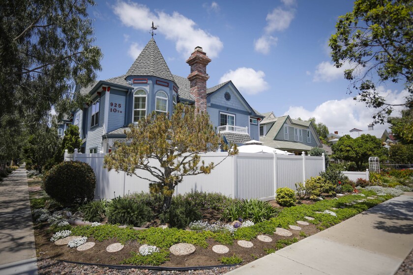 A home on 10th Street in Coronado in May 2019. 