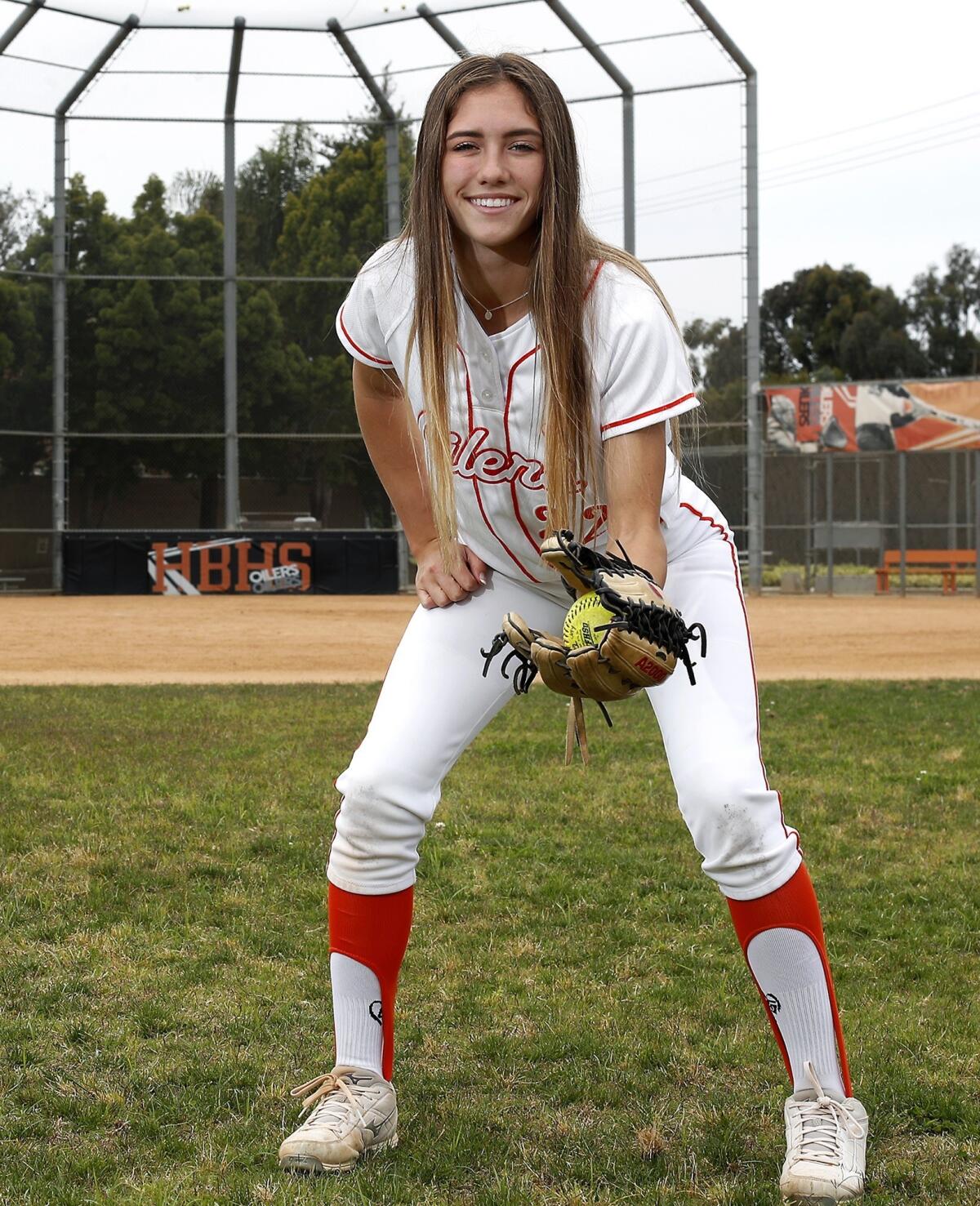 Jadelyn Allchin helped Huntington Beach advance to its first CIF Southern Section semifinal playoff game..