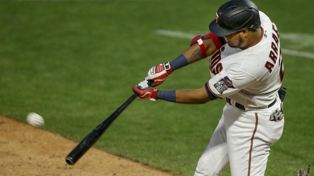 Luis Arraez has a big day at the plate as Twins topple Cleveland 8-7