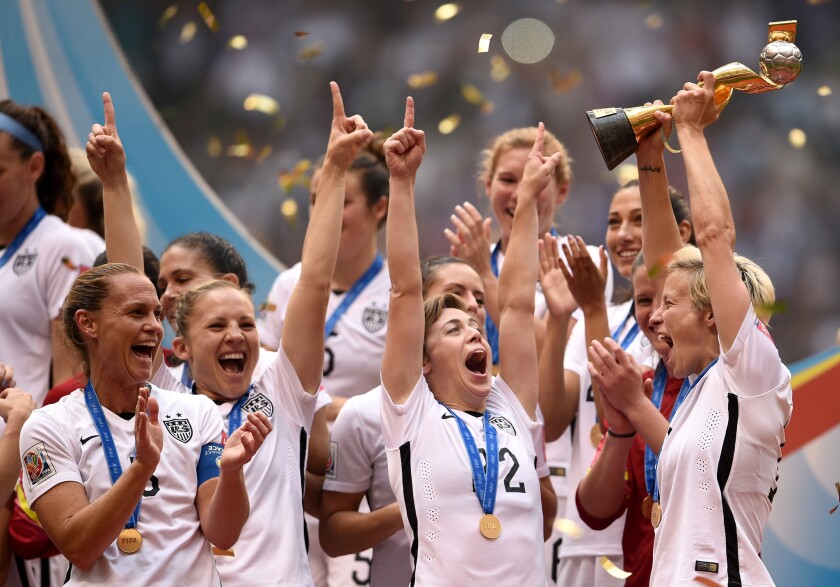 Members of the U.S. women's soccer team have sued the U.S. Soccer Federation for wage discrimination.