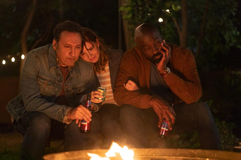 L-R Aasif Mandvi as Ben Shakir, Katja Herbers as Kristen Bouchard and Mike Colter as David Acosta In Evil episode 14, season 4, Streaming on Paramount+ 2024. Photo Credit: Alyssa Longchamp/Paramount+